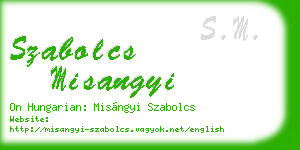 szabolcs misangyi business card