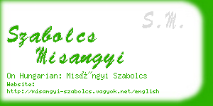 szabolcs misangyi business card